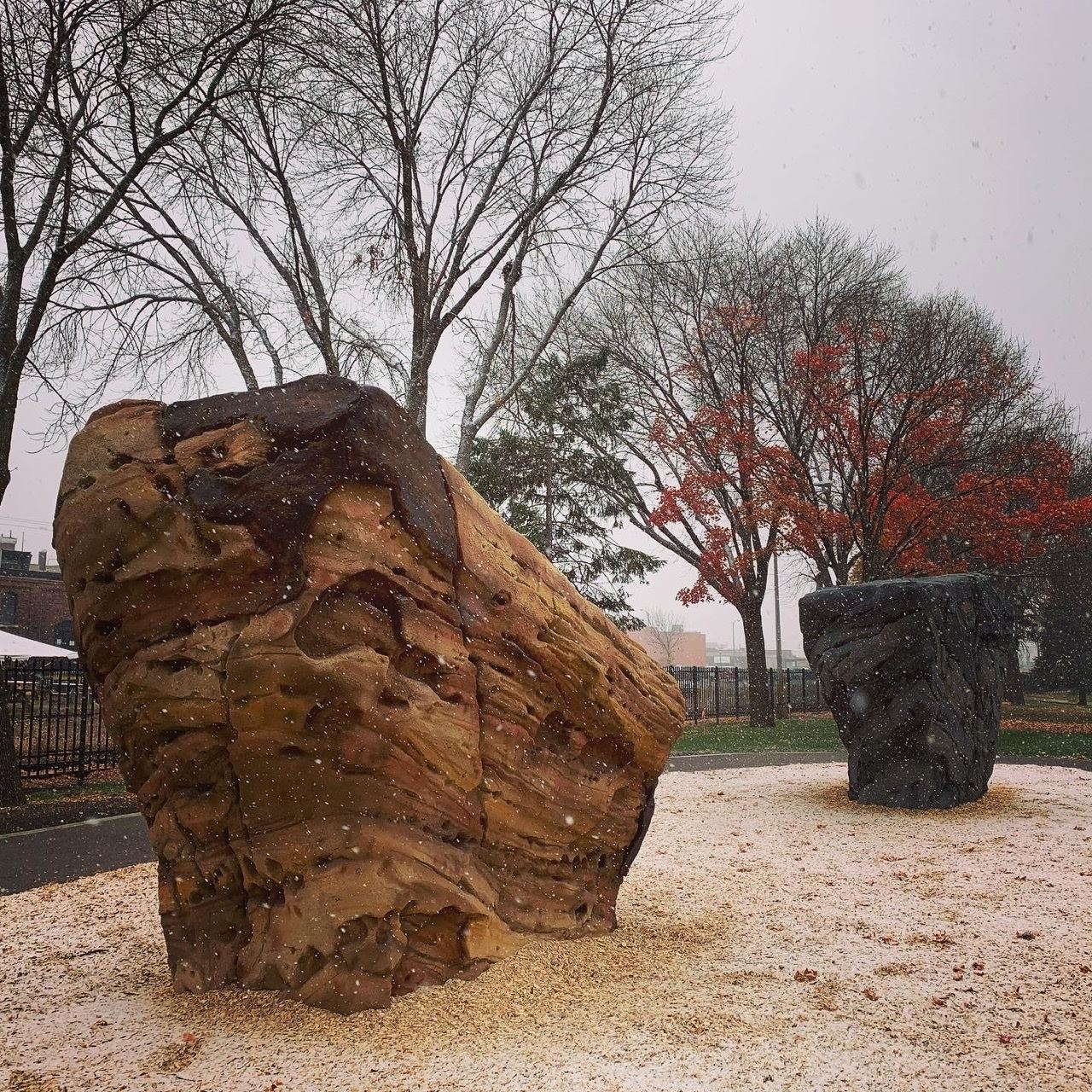 Sandstone and Granite Boulders