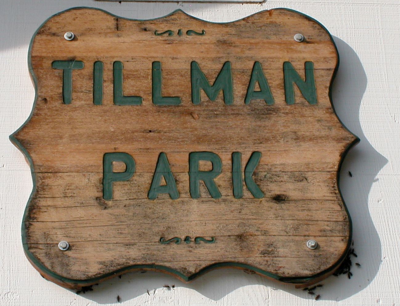 Tillman Park sign
