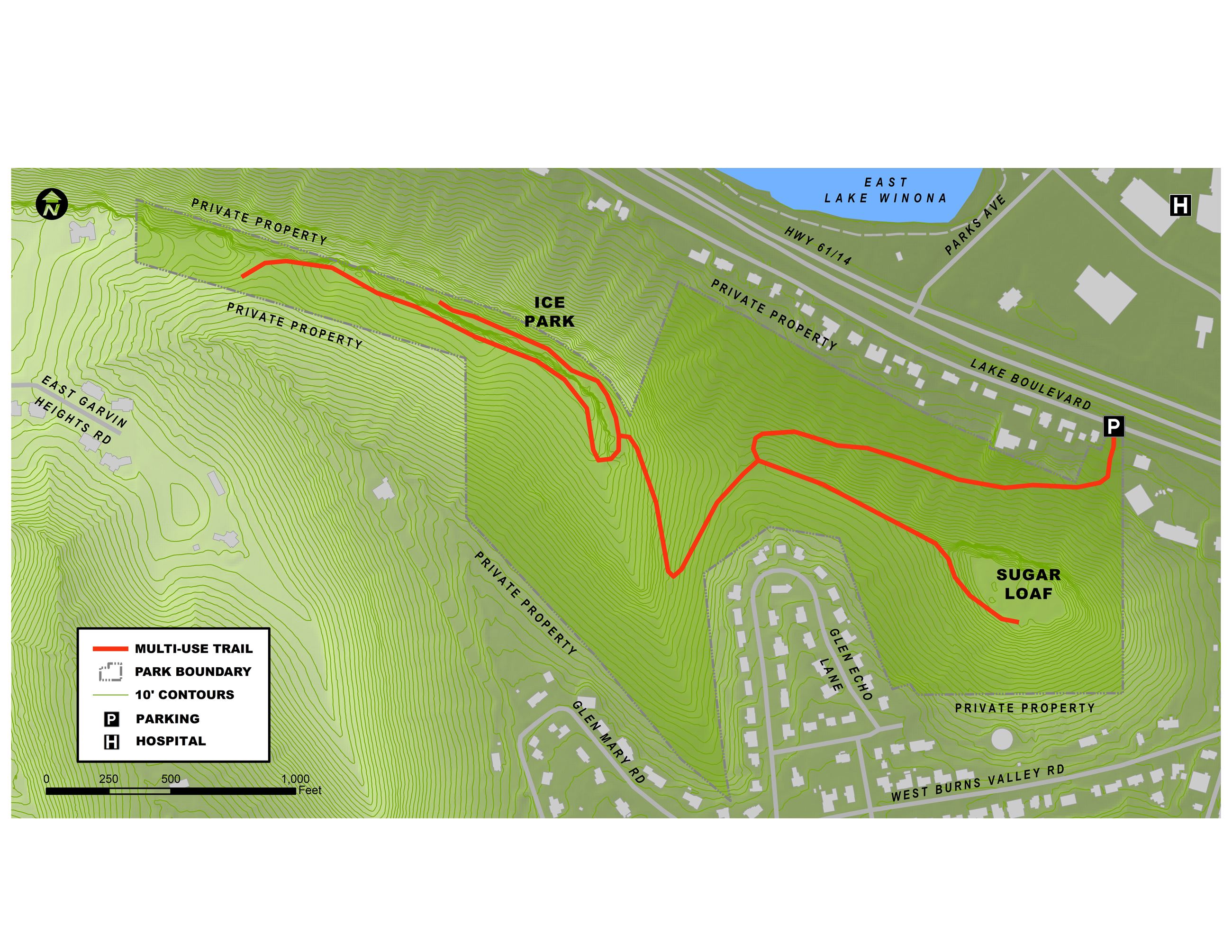 sugar loaf park map 2021