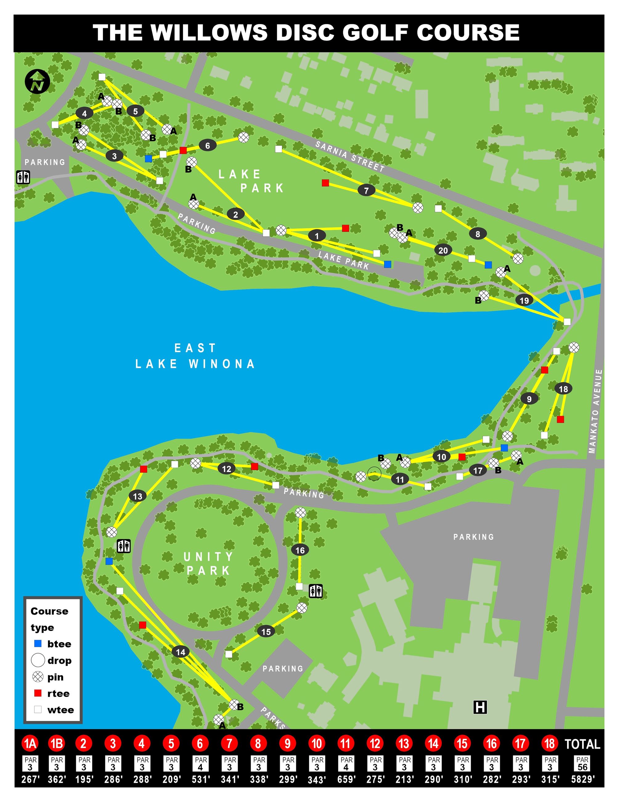 east lake willows disc golf course 